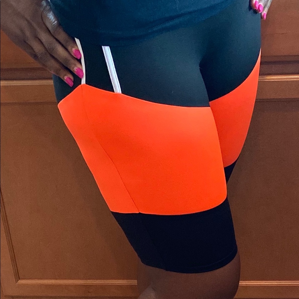 Colored Blocked Biker Shorts